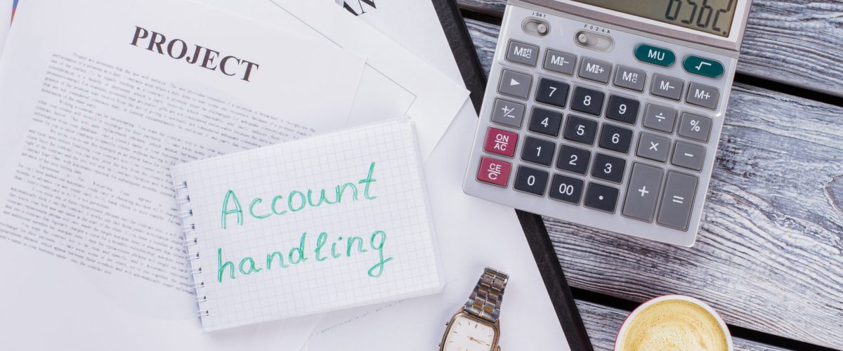 Account handling concept.